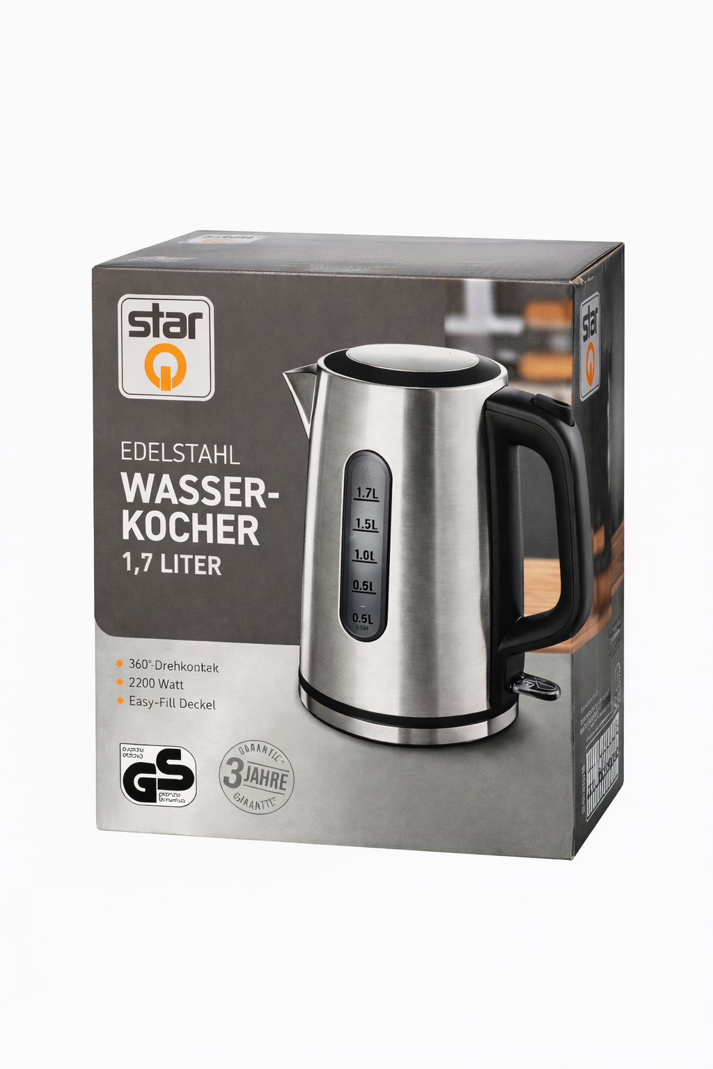 Star-Q електрическа кана от неръждаема стомана – 1.7 л