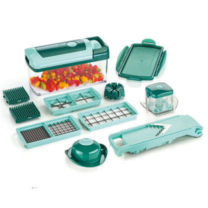 Промо Комплект: Мултифункционален Nicer Dicer 12 части + Комплект ножове Royalty Line 8 части