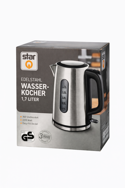 Star-Q електрическа кана от неръждаема стомана – 1.7 л