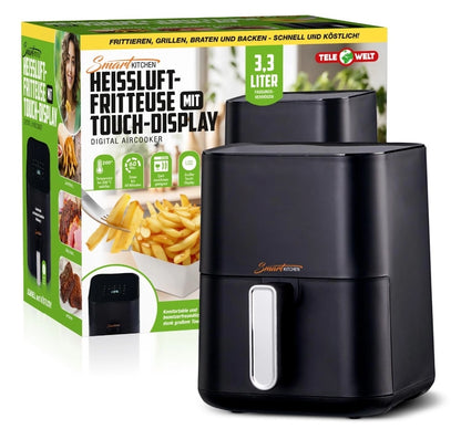 Smart Kitchen Фритюрник с горещ въздух (Air Fryer) 3.3 L с тъч дисплей