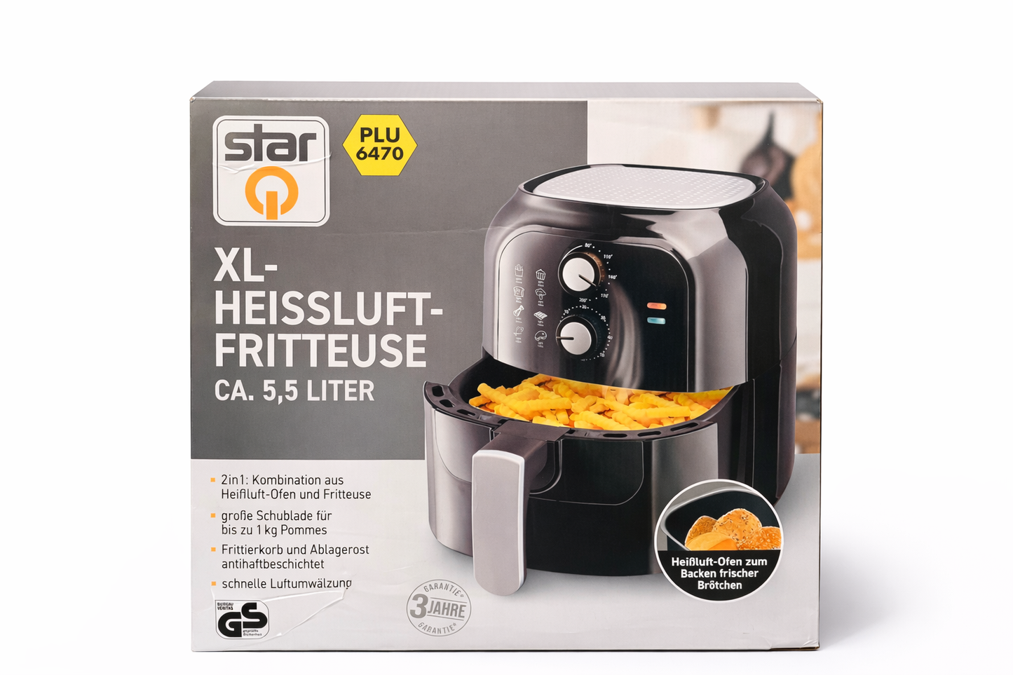 Star-Q XL Фритюрник с горещ въздух (Air Fryer) 5.5 L